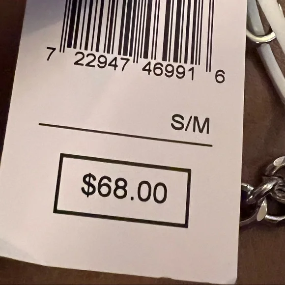 Michael Kors silver crystal Chain Belt S/M NWT - Picture 5 of 6